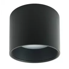 Потол. светильник ЭРА OL8 GX53 BK, 100*100*95, подсветка, накл. под лампу Gx53, алюм., черн. ЦЕНА▼