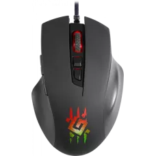 Мышь DEFENDER Wolverine GM-700L RGB, USB, 7 кнопки, 12800dpi, черный, Тип сенсора: оптический