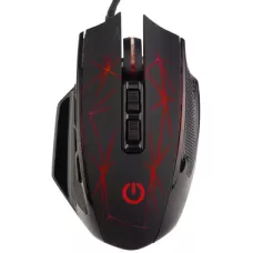 Perfeo мышь беспров., оптич. "OBJECT", 9 кн, USB, чёрн, GAME DESIGN, 4 цв. подсветка, 1000-1600-3200