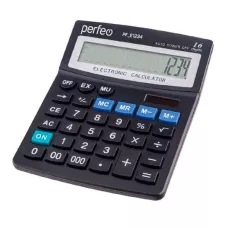 Perfeo калькулятор бухгалтерский, PF_Е1234, 16-разр., GT, черный /20