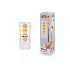 WOLTA Лампа светодиодная WSTD-JC-220V5W4KG4-C 5Вт 4000K G4 WOLTA Лампа светодиодная WSTD-JC-220V5W4KG4-C 5Вт 4000K G4