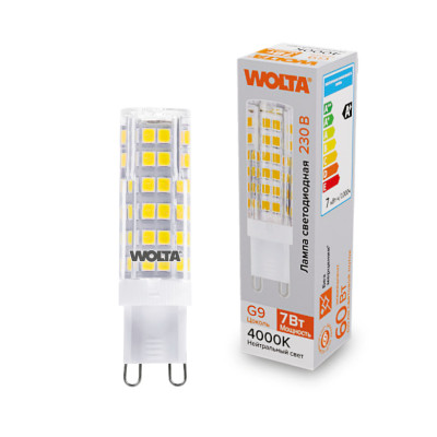 WOLTA Лампа светодиодная WSTD-JCD-7W4KG9-C 7Вт 4000K G9