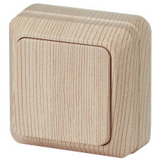 Выключатель, 10А-250В, IP20, 2-101-11 Intro ОУ, Quadro, сосна Выключатель, 10А-250В, IP20, 2-101-11 Intro ОУ, Quadro, сосна