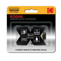 Сменные кассеты для бритья Kodak Premium Razor 3 лезвия 2 штуки CAT 30425118 /48