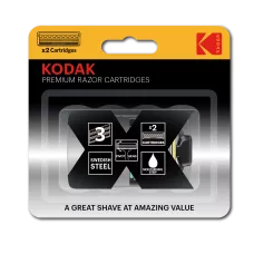 Сменные кассеты для бритья Kodak Premium Razor 3 лезвия 2 штуки CAT 30425118 /48