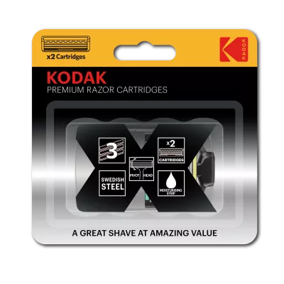 Сменные кассеты для бритья Kodak Premium Razor 3 лезвия 2 штуки CAT 30425118 /48