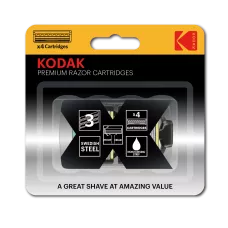 Сменные кассеты для бритья Kodak Premium Razor 3 лезвия 4 штуки CAT 30425125 /96