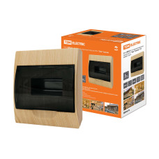 Бокс TDM ЩРН-П IP41, 8 модулей, навесной пластик "Эко" (сосна) 1/20 Бокс TDM ЩРН-П IP41, 8 модулей, навесной пластик "Эко" (сосна) 1/20