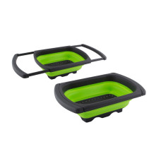 Дуршлаг на раковину FRUTTI 60 (38,5) * 25*12 см (складной, выдвижн. ручки) Mallony 1/40