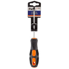 Отвертка шлицевая Park Strom SL4х10см, двухкомпонентная рукоятка OTV005DK 3/12