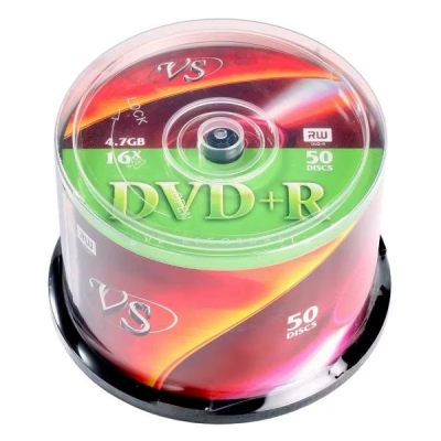 Диски VS DVD+R 4,7 GB 16x CB/50