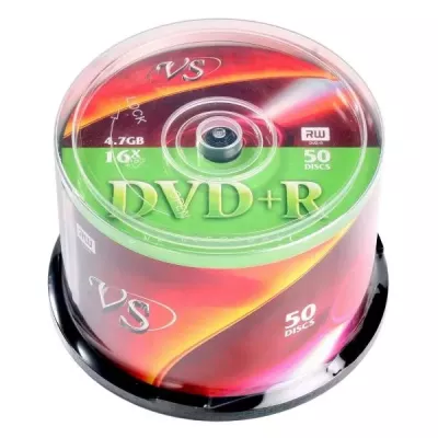 Диски VS DVD+R 4,7 GB 16x CB 50/600/