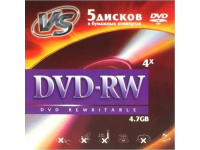 Диски VS DVD-RW 4,7 GB 4x конверт/5