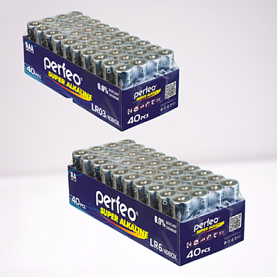 Батарейки Perfeo Super Alkaline LR03 и LR6 в новой фирменной упаковке