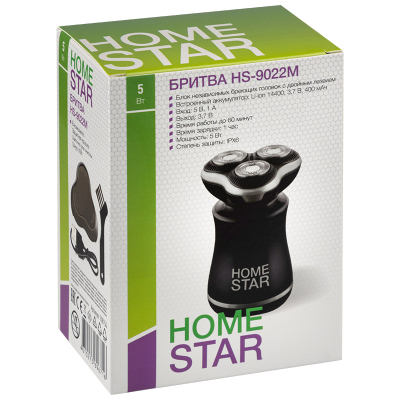 HomeStar HS-9022M — современная бритва для сухого и влажного бритья.
